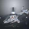 Advanced Futuristic Space Exploration Helicopter With Sci Fi Design Features
