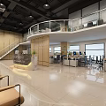 Front office Modern public office area 3d model
