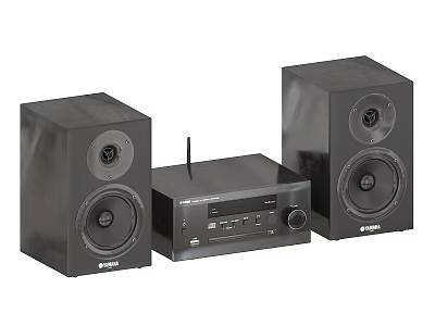 TEAC Black Home Audio System With Two Speakers And Receiver Unit 3d model