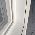 Modern window stickers 3d model