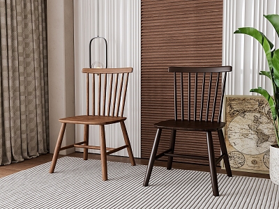 Dining chair combination model