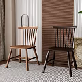 Dining chair combination 3d model