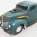 Car Retro Car Premium Car Beetle 3d model