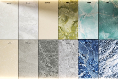 Marble Textured Wall Panel Wall Trim Panel Rock Slab Imitation Marble Tile 3d model