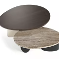 Italian Coffee Table Combination Coffee Table Stone Coffee Table Wooden Coffee Table Round Table 3d model