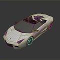 Silver Modern Convertible Sports Car With Open Top And Sleek Exterior Design