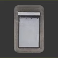 Modern Display Shelf With Metal Frame Base Platform And Smooth Surface For Displaying Items