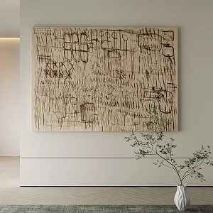 Modern painting. 3d model