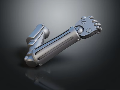 Intelligent Machine Robotic Arm With Precision Joints And Metal Structure 3d model