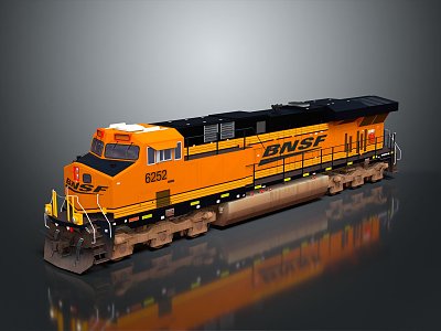 modern electromagnetic train magnetic train 3d model