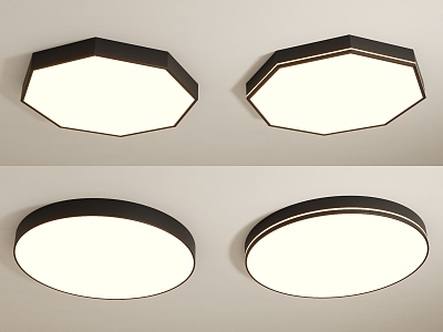 Modern minimalist ceiling lamp model