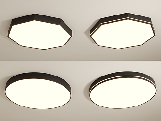 Modern minimalist ceiling lamp 3d model