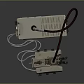Industrial Laboratory Equipment With Curved Tube Control Panel And Connecting Wires