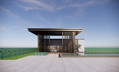 New Chinese Pavilion 3d model