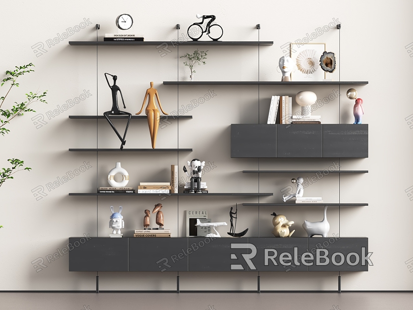 Modern Simple Bookshelf Multi-layer Bookshelf Floor-standing Bookshelf Floor-standing Display Rack Floor-standing Storage Rack model