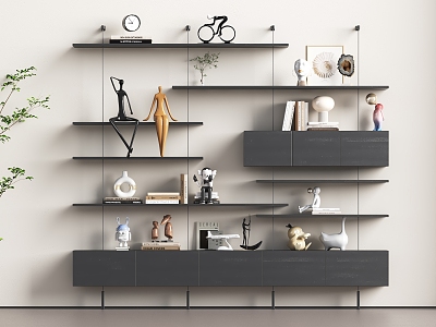 Modern Simple Bookshelf Multi-layer Bookshelf Floor-standing Bookshelf Floor-standing Display Rack Floor-standing Storage Rack 3d model