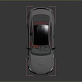 Silver BMW Sports Coupe Featuring Black Roof Red Rims And Sleek Sporty Design