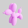 Cute Pink Balloon Dog Shaped Decorative Toy As Household Living Item