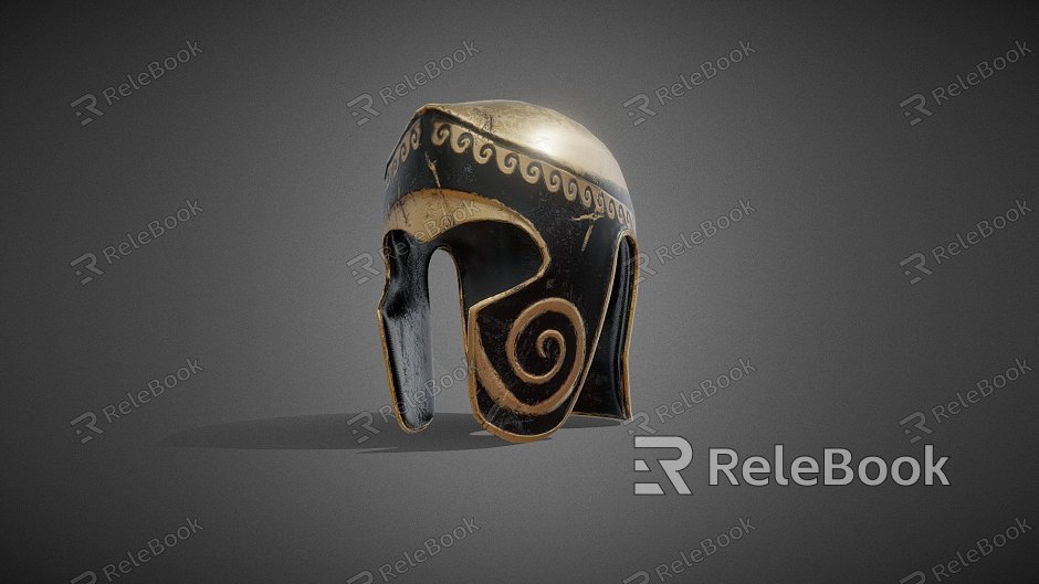 Ancient Greek Helmet model