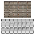 Organized Metal Mailboxes With Multiple Rows Different Colors And Secure Locks 3d model