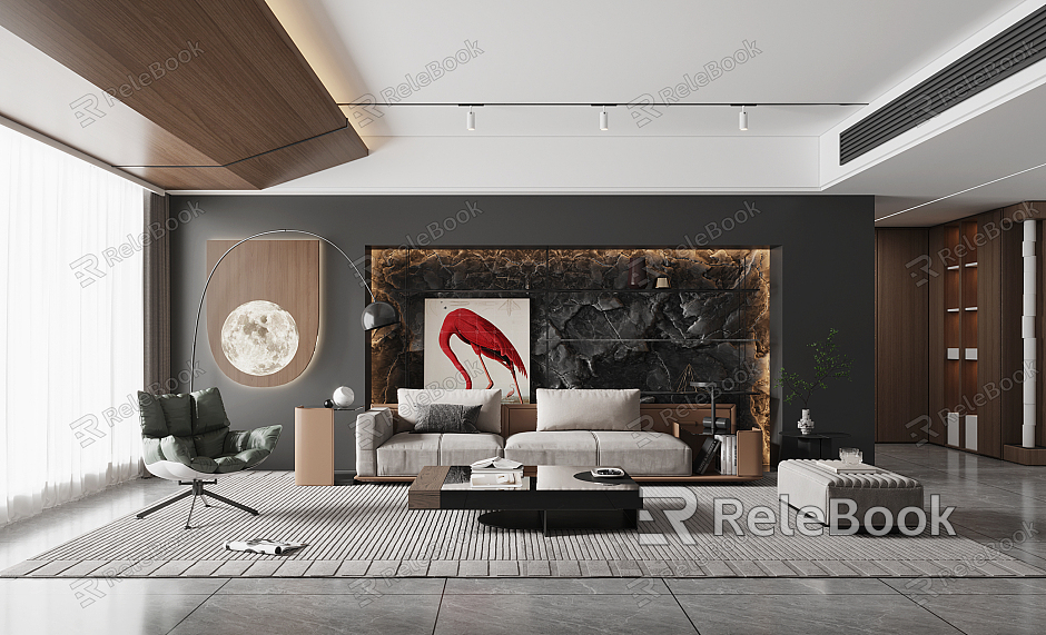 modern living room model