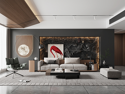 modern living room model