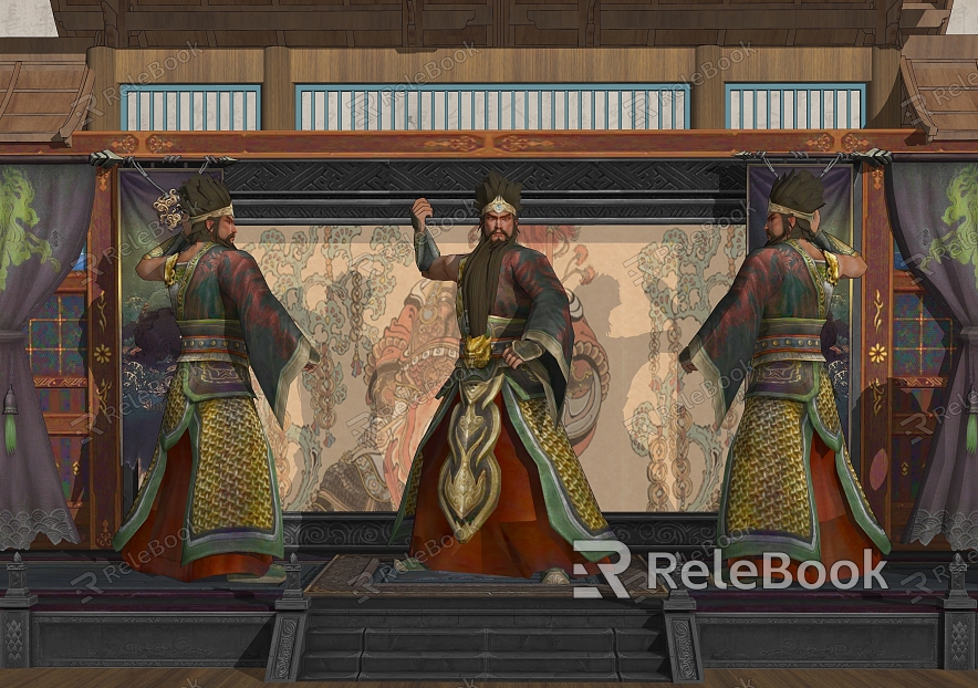 Guan Yu Three Kingdoms History Heroes Characters model