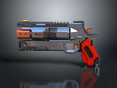 pistol semi-automatic pistol automatic pistol modern weapon hot weapon hot weapon gun military 3d model