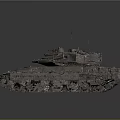 Vintage Military Vehicle Tank Featuring Armored Hull Cannon Tracks And Antennas