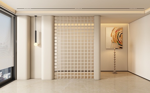 Entrance aisle partition 3d model