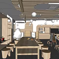Modern Classroom Manual Classroom 3d model
