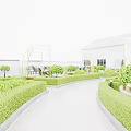 Rooftop Restaurant With Glass Dome Greenhouse Outdoor Seating And Lush Greenery Under Blue Sky
