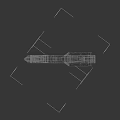 Futuristic Sci Fi Gun With Gray Orange Accents Mechanical Parts Barrel And Grip Design