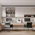 Modern study 3d model