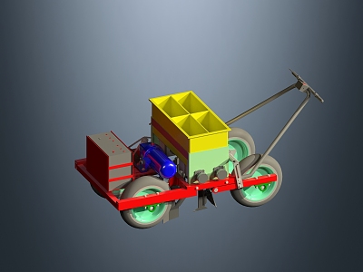 Modern planter small electric power seeder 3d model