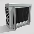 Air conditioning external machine external machine air conditioning external air conditioning compressor outdoor machine outdoor compressor low face number low model simple model game video level super realistic 3d model