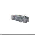 Industrial Factory Building Multi Level Metal Framework with Roof Storage Tanks Piping Systems and Platforms