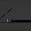 Black Office Folder Design With Paperclip Pen And Stationery Items