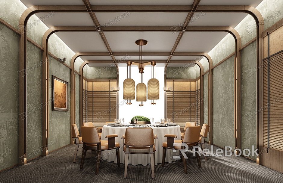 Modern Hotel Room Room Restaurant model