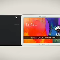 Samsung Galaxy Note Pro Tablet with Colorful Display 1245 Time and 12 Degrees Celsius Temperature