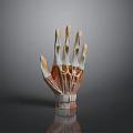 Medical Device Hand Anatomy Model with Skeleton and Muscle Structure 3d model