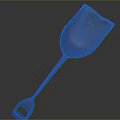 Vintage Handcrafted Wooden Shovel With Long Smooth Handle And Rustic Finish Design