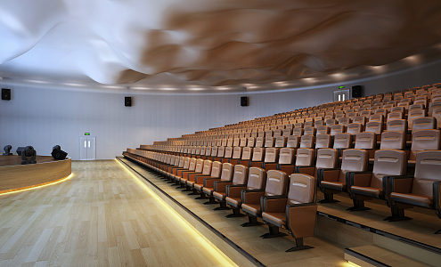 Modern Cinema Theater 3d model