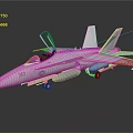Detailed White Fighter Jet Model with Open Cockpit and Number 302 Design