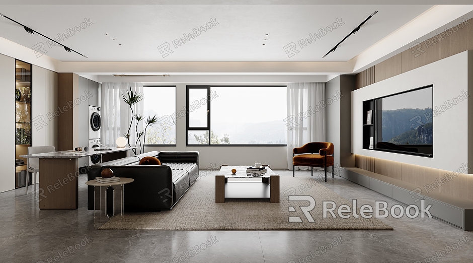 modern living room model