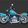 Motorcycle Two-wheeled Motorcycle Cross-country Motorcycle Road Race Motorcycle Motor Vehicle Transport 3d model