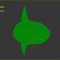 3D Designed Turquoise Fish Character With Plump Body Large Eyes And Shiny Fins