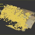 3D Landscape Model With Detailed Terrain Texture And Natural Geographical Features 3d model