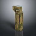 Camouflage Military Weapon With Cylindrical Shape Metal Top And Brown Pattern Design