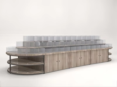 Modern shelf bulk pile 3d model Modern shelf bulk pile 3d model